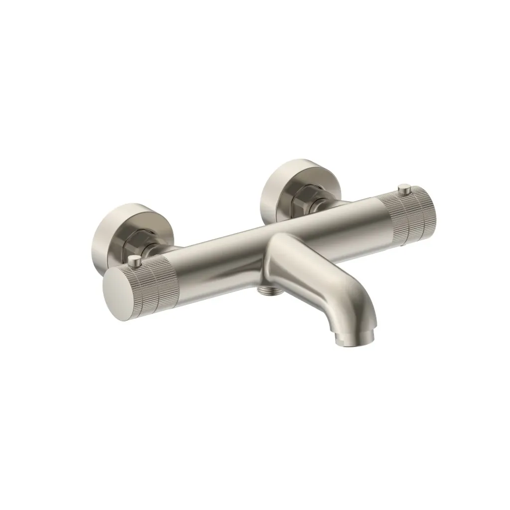 [PRM4101-RVS] STRIA BADMENGKRAAN - THERMOSTATISCH - OPBOUW - KNOPPEN MET RIBBELSTRUCTUUR - BELGAQUA - GEBORSTELD RVS