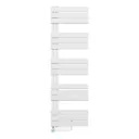 BELRAD ELEKTRISCHE HANDDOEKDROGER - MET DIGITALE, PROGRAMEERBARE THERMOSTAAT - AANSLUITING LINKS - 755W - 1600X500 MM - WIT