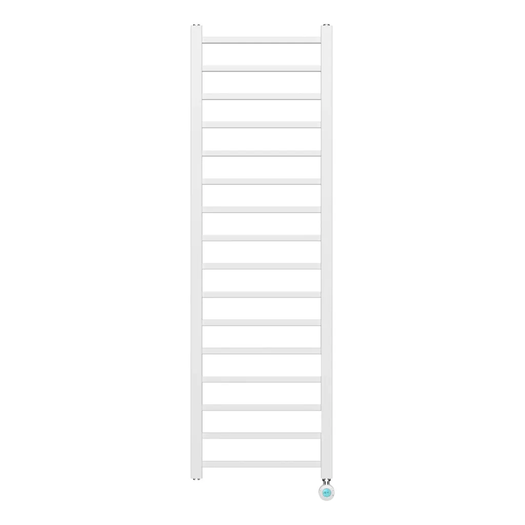 [BESWE1600500] BELRAD ELEKTRISCHE HANDDOEKDROGER - MET DIGITALE, PROGRAMEERBARE THERMOSTAAT - AANSLUITING RECHTS - 551W - 1600X500 MM - WIT