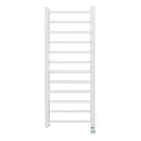 BELRAD ELEKTRISCHE HANDDOEKDROGER - MET DIGITALE, PROGRAMEERBARE THERMOSTAAT - AANSLUITING RECHTS - 413W - 1200X500 MM - WIT