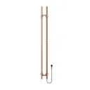BELRAD ELEKTRISCHE STAAFHANDDOEKDROGER - DUBBEL - MET DIGITALE, PROGRAMEERBARE THERMOSTAAT - 120W - Ø2,5CM - 150X16,8X12,7 CM - GEBORSTELD KOPER