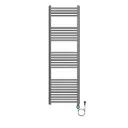 BELRAD ELEKTRISCHE HANDDOEKDROGER - MET DIGITALE, PROGRAMEERBARE THERMOSTAAT - SMART WIFI - AANSLUITING RECHTS - 900W - 1600X500 MM - GUNMETAL