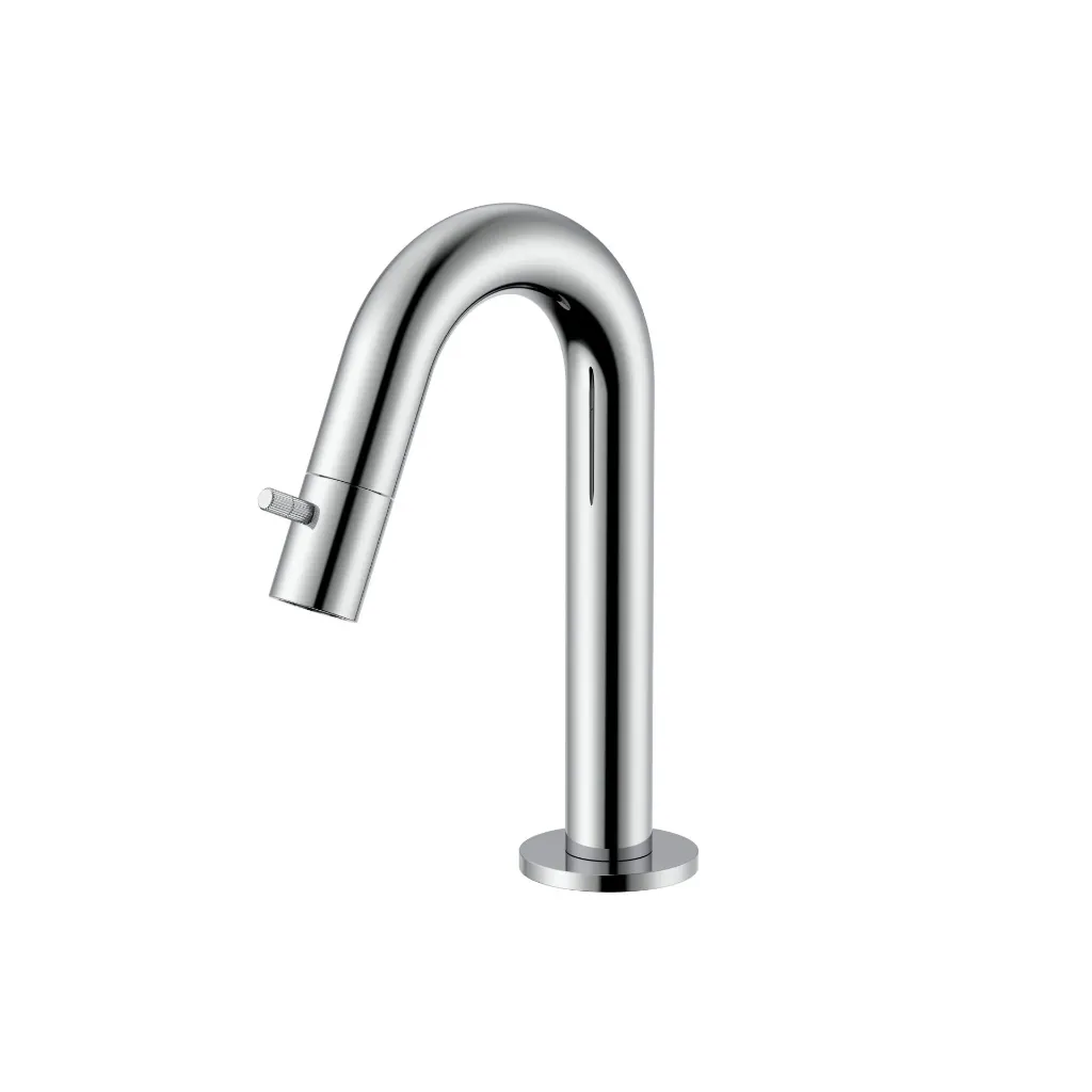 [PRM9115-C] STRIA KOUDWATERKRAAN  - GEBOGEN UITLOOP - ZONDER AFVOERPLUG - CHROOM
