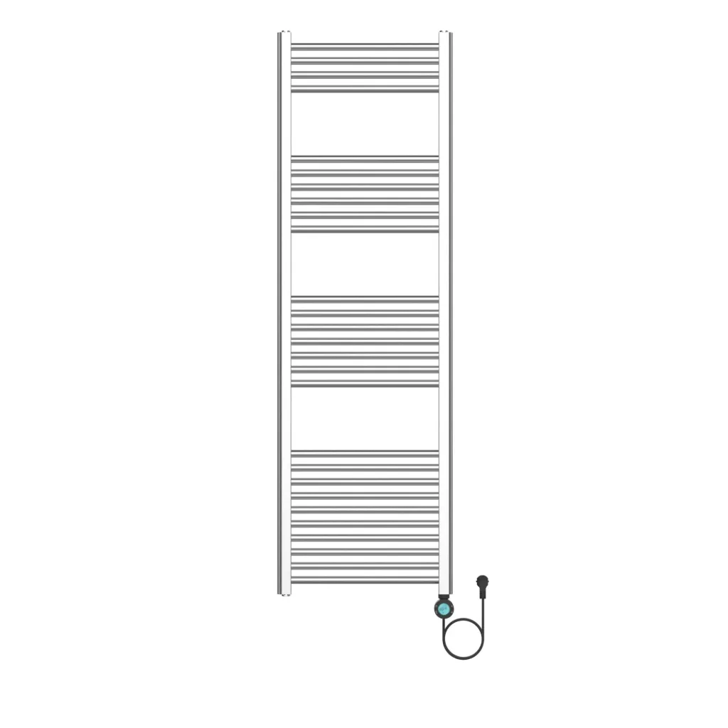 [BERVS1600500] BELRAD ELEKTRISCHE HANDDOEKDROGER - MET DIGITALE, PROGRAMEERBARE THERMOSTAAT - SMART WIFI - AANSLUITING RECHTS - 900W - 1600X500 MM - GEBORSTELD RVS