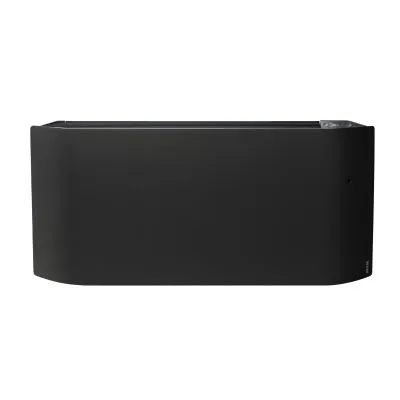 [BLREZ008] ELEKTRISCHE RADIATOR ZWART WANDMODEL MET STEKKER+ PROGRAM 2000W-BxH:119x56,5