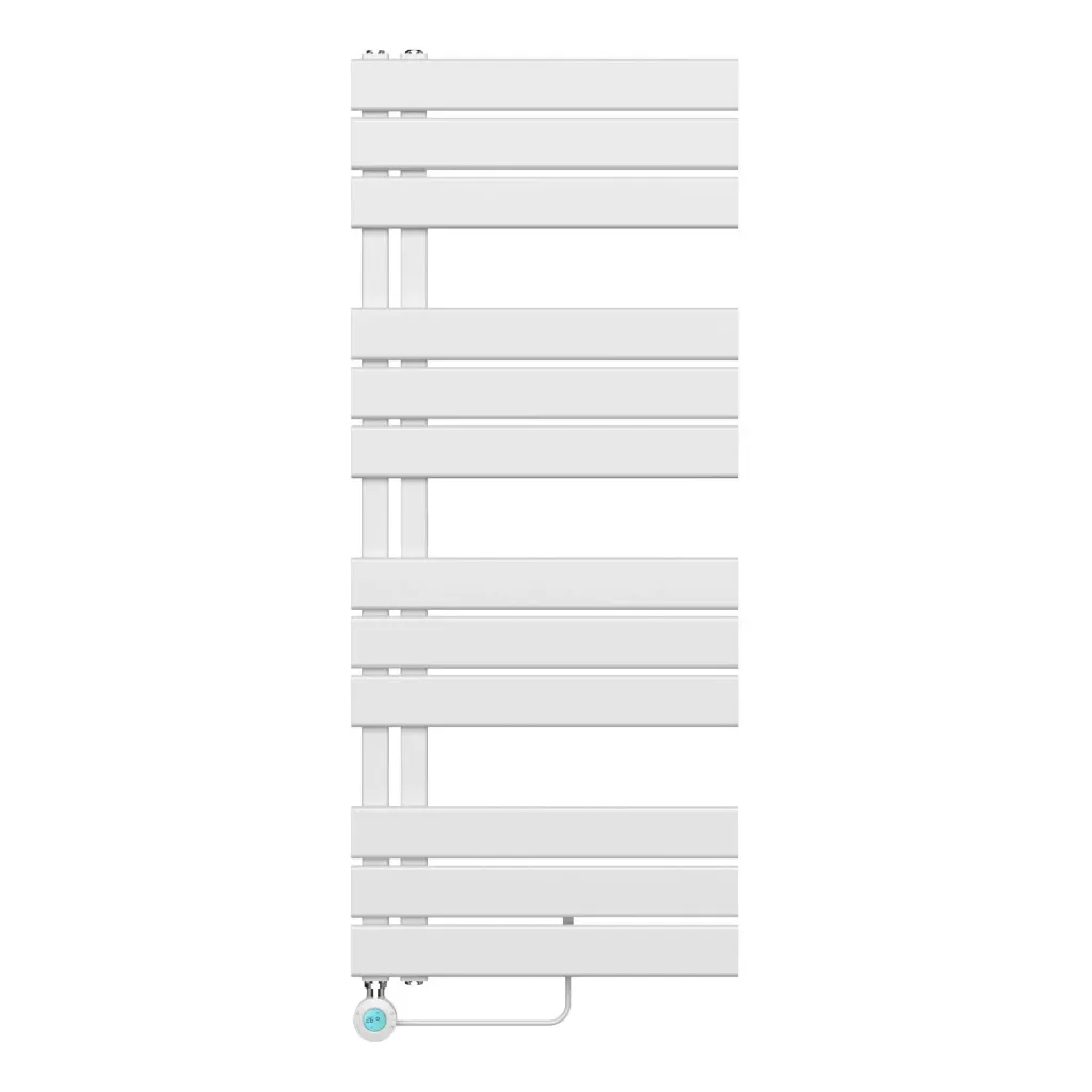 BELRAD ELEKTRISCHE HANDDOEKDROGER - MET DIGITALE, PROGRAMEERBARE THERMOSTAAT - AANSLUITING LINKS - 593W - 1200X500 MM - WIT