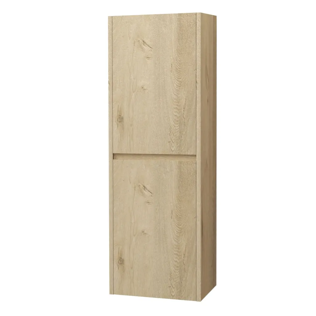 ALONI HAYAT KOLOMKAST - 2 DEUREN - GREEPLOOS - SOFTCLOSE - OMKEERBAAR - 35X135X35 CM - EIK