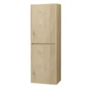 ALONI HAYAT KOLOMKAST - 2 DEUREN - GREEPLOOS - SOFTCLOSE - OMKEERBAAR - 35X135X35 CM - EIK