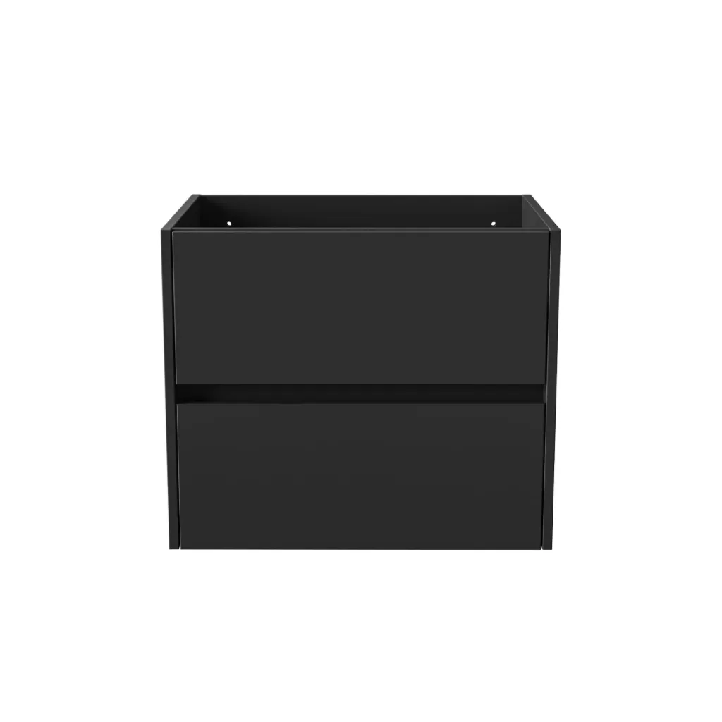 [KEY1455-60] ALONI HAYAT WASTAFELONDERKAST - 2 LADES - SOFTCLOSE - GREEPLOOS - 59,5X50X45 CM - MAT ZWART