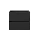 ALONI HAYAT WASTAFELONDERKAST - 2 LADES - SOFTCLOSE - GREEPLOOS - 59,5X50X45 CM - MAT ZWART