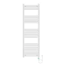 BELRAD ELEKTRISCHE HANDDOEKDROGER - MET DIGITALE, PROGRAMEERBARE THERMOSTAAT - SMART WIFI - AANSLUITING RECHTS - 900W - 1600X500 MM - GLANZEND WIT