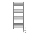 BELRAD ELEKTRISCHE HANDDOEKDROGER - MET DIGITALE, PROGRAMEERBARE THERMOSTAAT - SMART WIFI - AANSLUITING RECHTS - 700W - 1200X500 MM - GUNMETAL