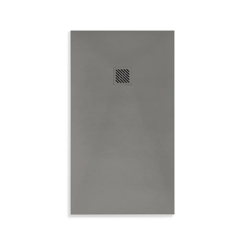 [SL914G] ALONI MADISON DOUCHEBAK - COMPOSIET - 140X90X3CM - MAT GRIJS
