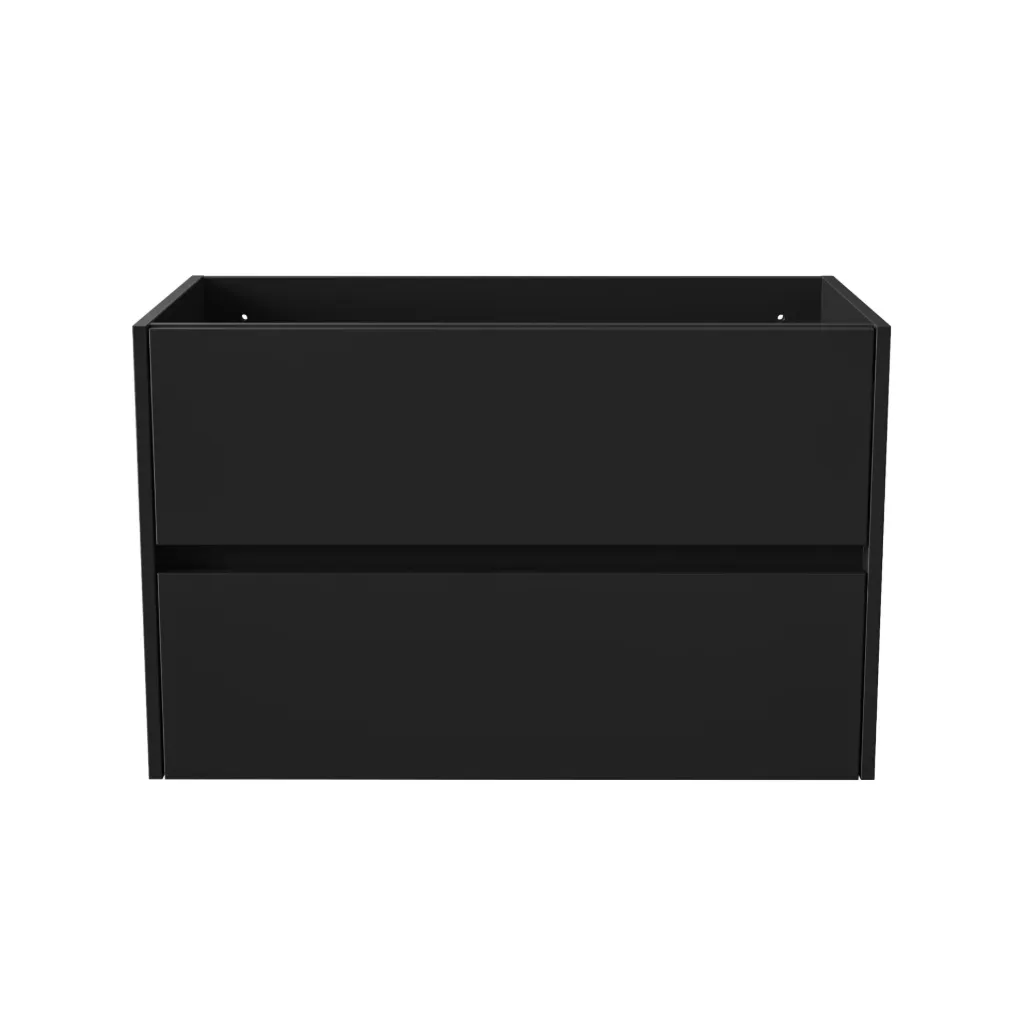 ALONI HAYAT WASTAFELONDERKAST - 2 LADES - SOFTCLOSE - GREEPLOOS - 79,5X50X45 CM - MAT ZWART