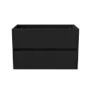 ALONI HAYAT WASTAFELONDERKAST - 2 LADES - SOFTCLOSE - GREEPLOOS - 79,5X50X45 CM - MAT ZWART