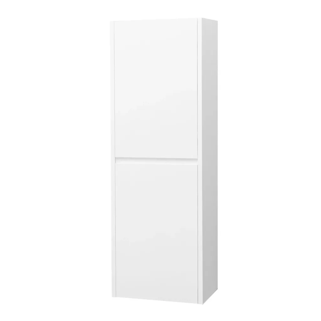 [BD-KEY2428] ALONI HAYAT KOLOMKAST - 2 DEUREN - GREEPLOOS  - SOFTCLOSE - OMKEERBAAR - 35X135X35 CM - GLANZEND WIT