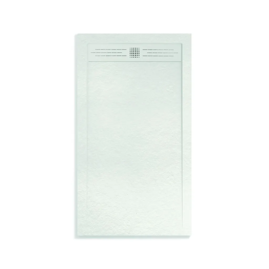 [SE812W] ALONI ELITE DOUCHEBAK - COMPOSIET - 120X80X3CM - MAT WIT