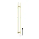 BELRAD ELEKTRISCHE STAAFHANDDOEKDROGER - DUBBEL - MET DIGITALE, PROGRAMEERBARE THERMOSTAAT - 120W - Ø2,5CM - 150X16,8X12,7 CM - GEBORSTELD GOUD