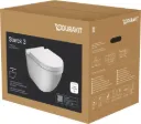 DURAVIT Starck 3 WC-pack (wc + wc-zitting) hangend  401x450x565 Wit hoogglans