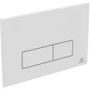 Bedieningspaneel mechanisch 234x8.5x154 mm, mechanisch rechte hoeken ‐ wit