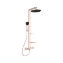 Douchesysteem met CeraTherm douchethermostaat, handdouche Ø 100 mm 8 l/min 2F, hoofddouche Ø 260 mm 12 l/min 2F, IdealFlex 1750 mm en 2 legschalen